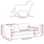 Cama para perros de terciopelo rosa 95x55x30 cm de vidaXL, Camas para perros - Ref: Foro24-171813, Precio: 82,95 €, Descuento: %