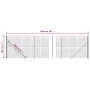 Drahtzaun mit anthrazitgrauem Flansch 1,8x10 m von vidaXL, Zaunpaneele - Ref: Foro24-154325, Preis: 91,67 €, Rabatt: %
