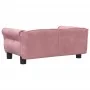 Hundebett aus rosa Samt, 70 x 45 x 30 cm von vidaXL, Betten für Hunde - Ref: Foro24-171827, Preis: 66,88 €, Rabatt: %