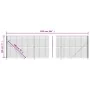Drahtzaun mit anthrazitgrauem Flansch 1,8x25 m von vidaXL, Zaunpaneele - Ref: Foro24-154317, Preis: 144,92 €, Rabatt: %