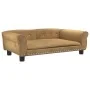 Hundebett aus braunem Samt, 95 x 55 x 30 cm von vidaXL, Betten für Hunde - Ref: Foro24-171815, Preis: 83,10 €, Rabatt: %
