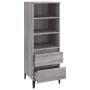 Hoher Schrank aus grauem Sonoma-Sperrholz 40x36x110 cm. von vidaXL, Sideboards - Ref: Foro24-821250, Preis: 73,86 €, Rabatt: %