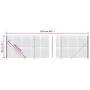 Drahtzaun mit anthrazitgrauem Flansch 1,6x25 m von vidaXL, Zaunpaneele - Ref: Foro24-154332, Preis: 125,55 €, Rabatt: %