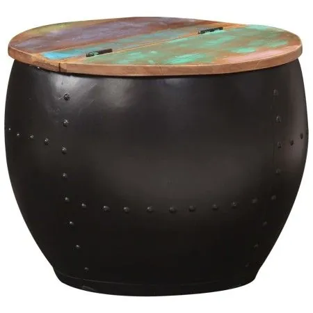Mesa de centro de madera maciza reciclada 53x43 cm de vidaXL, Mesas de centro - Ref: Foro24-287483, Precio: 147,41 €, Descuen...