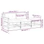3-piece garden sofa set with solid wood cushions by vidaXL, Modular outdoor sofas - Ref: Foro24-825597, Price: 261,36 €, Disc...