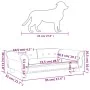 Cama para perros de terciopelo gris claro 95x55x30 cm de vidaXL, Camas para perros - Ref: Foro24-171811, Precio: 102,83 €, De...