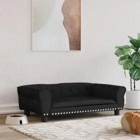 Hundebett aus schwarzem Samt, 95 x 55 x 30 cm von vidaXL, Betten für Hunde - Ref: Foro24-171814, Preis: 94,97 €, Rabatt: %