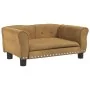 Hundebett aus braunem Samt, 70 x 45 x 30 cm von vidaXL, Betten für Hunde - Ref: Foro24-171829, Preis: 65,11 €, Rabatt: %