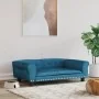 Hundebett aus blauem Samt, 95 x 55 x 30 cm von vidaXL, Betten für Hunde - Ref: Foro24-171810, Preis: 98,66 €, Rabatt: %