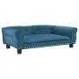 Hundebett aus blauem Samt, 95 x 55 x 30 cm von vidaXL, Betten für Hunde - Ref: Foro24-171810, Preis: 98,66 €, Rabatt: %