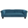 Hundebett aus blauem Samt, 95 x 55 x 30 cm von vidaXL, Betten für Hunde - Ref: Foro24-171810, Preis: 98,66 €, Rabatt: %