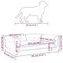Hundebett aus blauem Samt, 95 x 55 x 30 cm von vidaXL, Betten für Hunde - Ref: Foro24-171810, Preis: 98,66 €, Rabatt: %