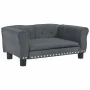 Dark gray velvet dog bed 70x45x30 cm by vidaXL, Beds for dogs - Ref: Foro24-171826, Price: 80,47 €, Discount: %