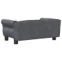 Dark gray velvet dog bed 70x45x30 cm by vidaXL, Beds for dogs - Ref: Foro24-171826, Price: 80,47 €, Discount: %