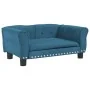 Cama para perros de terciopelo azul 70x45x30 cm de vidaXL, Camas para perros - Ref: Foro24-171824, Precio: 64,87 €, Descuento: %