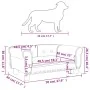 Cama para perros de terciopelo azul 70x45x30 cm de vidaXL, Camas para perros - Ref: Foro24-171824, Precio: 64,87 €, Descuento: %
