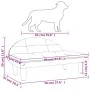 Cama para perros de tela crema 70x52x30 cm de vidaXL, Camas para perros - Ref: Foro24-171932, Precio: 72,02 €, Descuento: %