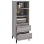 Hoher Schrank aus grauem Sonoma-Sperrholz 40x36x110 cm. von vidaXL, Sideboards - Ref: Foro24-821250, Preis: 73,86 €, Rabatt: %