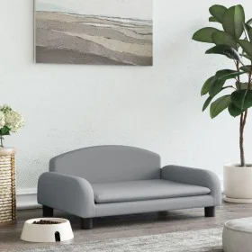 Light gray fabric dog bed 70x45x30 cm by vidaXL, Beds for dogs - Ref: Foro24-171960, Price: 77,00 €, Discount: %