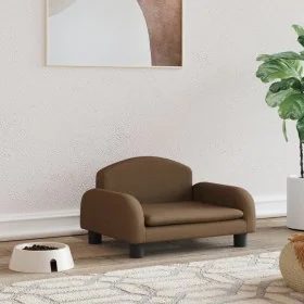 Brown fabric dog bed 50x40x30 cm by vidaXL, Beds for dogs - Ref: Foro24-171973, Price: 64,01 €, Discount: %