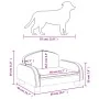 Brown fabric dog bed 50x40x30 cm by vidaXL, Beds for dogs - Ref: Foro24-171973, Price: 64,01 €, Discount: %