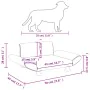 Hundebett aus dunkelgrauem Stoff, 70 x 45 x 28 cm von vidaXL, Betten für Hunde - Ref: Foro24-171997, Preis: 69,48 €, Rabatt: %