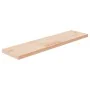 Untreated solid oak wood shelf board 80x20x2.5 cm by vidaXL, Shelves and shelves - Ref: Foro24-342936, Price: 40,60 €, Discou...