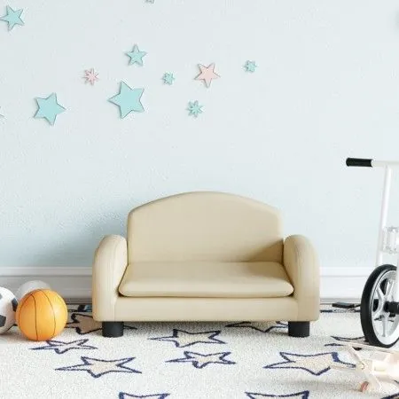 Cremefarbenes Kindersofa aus Stoff, 50 x 40 x 30 cm von vidaXL, Baby- und Kleinkindmöbel - Ref: Foro24-3196368, Preis: 62,65 ...