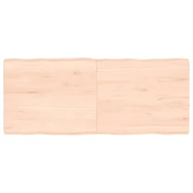 Massivholz Tischplatte mit natürlichem Rand 120x50x(2-6) cm von vidaXL, Tischplatten - Ref: Foro24-363893, Preis: 42,37 €, Ra...