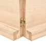 Massivholz Tischplatte mit natürlichem Rand 120x50x(2-6) cm von vidaXL, Tischplatten - Ref: Foro24-363893, Preis: 42,37 €, Ra...