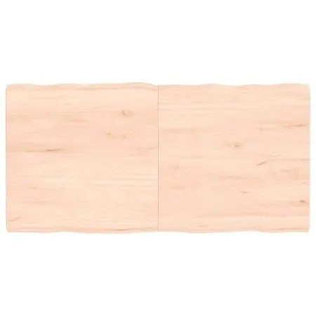 Tablero de mesa madera maciza borde natural 120x60x(2-4) cm by vidaXL, Table tops - Ref: Foro24-363894, Price: 42,37 €, Disco...