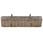 Jardinera de balcón 2 uds mimbre con forro de PE 80 cm de vidaXL, Maceteros y jardineras - Ref: Foro24-287642, Precio: 62,22 ...