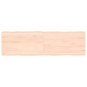 Tablero de mesa madera maciza borde natural 140x40x(2-4) cm by vidaXL, Table tops - Ref: Foro24-363896, Price: 49,21 €, Disco...
