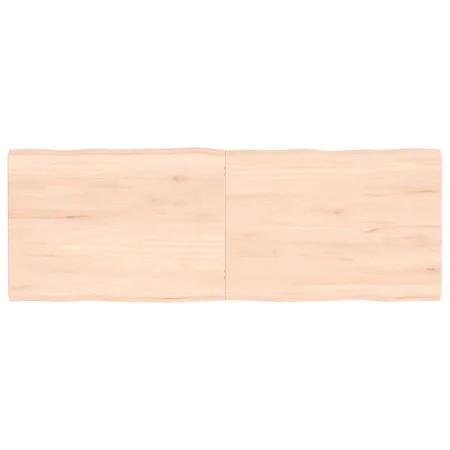 Massivholz Tischplatte mit natürlichem Rand 140x50x(2-4) cm von vidaXL, Tischplatten - Ref: Foro24-363898, Preis: 41,01 €, Ra...