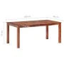 Solid sheesham wood dining table 180x90x76 cm by vidaXL, Kitchen and dining tables - Ref: Foro24-288113, Price: 324,30 €, Dis...