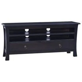 Möbel für TV aus massivem Mahagoniholz in Schwarz Kaffee 100x30x45 cm von vidaXL, TV-Möbel - Ref: Foro24-288305, Preis: 151,0...