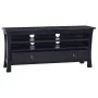 Solid mahogany wood TV stand in black coffee color, 100x30x45 cm. by vidaXL, TV Furniture - Ref: Foro24-288305, Price: 151,04...