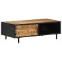 Mesa de centro de madera de mango rugosa 105x50x35 cm de vidaXL, Mesas de centro - Ref: Foro24-288471, Precio: 161,22 €, Desc...