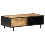 Mesa de centro de madera de mango rugosa 105x50x35 cm de vidaXL, Mesas de centro - Ref: Foro24-288471, Precio: 161,22 €, Desc...