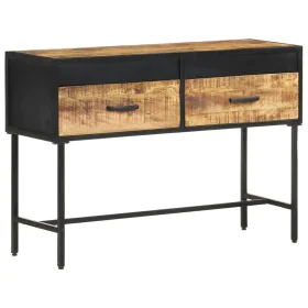 Rough mango wood console table 110x35x75 cm by vidaXL, Side tables - Ref: Foro24-288473, Price: 149,02 €, Discount: %