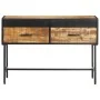 Rough mango wood console table 110x35x75 cm by vidaXL, Side tables - Ref: Foro24-288473, Price: 149,02 €, Discount: %