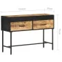 Rough mango wood console table 110x35x75 cm by vidaXL, Side tables - Ref: Foro24-288473, Price: 149,02 €, Discount: %