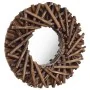 Round teak wall mirror 40 cm by vidaXL, Mirrors - Ref: Foro24-288801, Price: 39,42 €, Discount: %