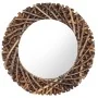 Round teak wall mirror 60 cm by vidaXL, Mirrors - Ref: Foro24-288802, Price: 101,94 €, Discount: %