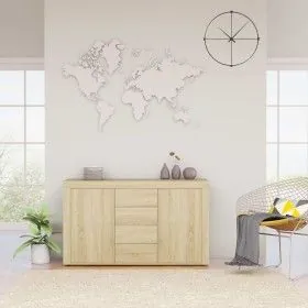 Sideboard aus Sonoma-Eichensperrholz, 120 x 36 x 69 cm von vidaXL, Sideboards - Ref: Foro24-801844, Preis: 115,29 €, Rabatt: %