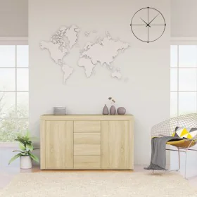 Sonoma oak plywood sideboard 120x36x69 cm by vidaXL, Sideboards - Ref: Foro24-801844, Price: 115,29 €, Discount: %