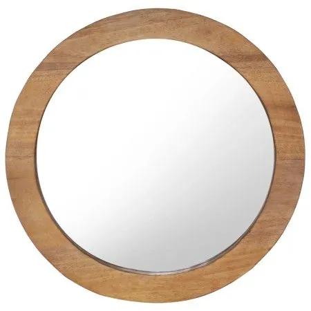 Round teak wall mirror 60 cm by vidaXL, Mirrors - Ref: Foro24-288806, Price: 102,63 €, Discount: %