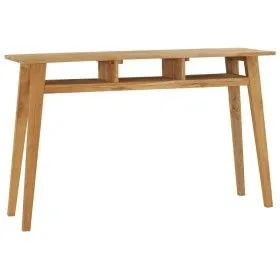 Solid teak wood console table 120x35x75 cm by vidaXL, Side tables - Ref: Foro24-288846, Price: 147,97 €, Discount: %