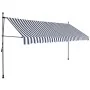 Toldo manual retráctil con LED azul y blanco 350 cm de vidaXL, Toldos - Ref: Foro24-145846, Precio: 99,67 €, Descuento: %