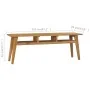 Solid teak wood TV cabinet 120x35x45 cm by vidaXL, TV Furniture - Ref: Foro24-288847, Price: 151,83 €, Discount: %